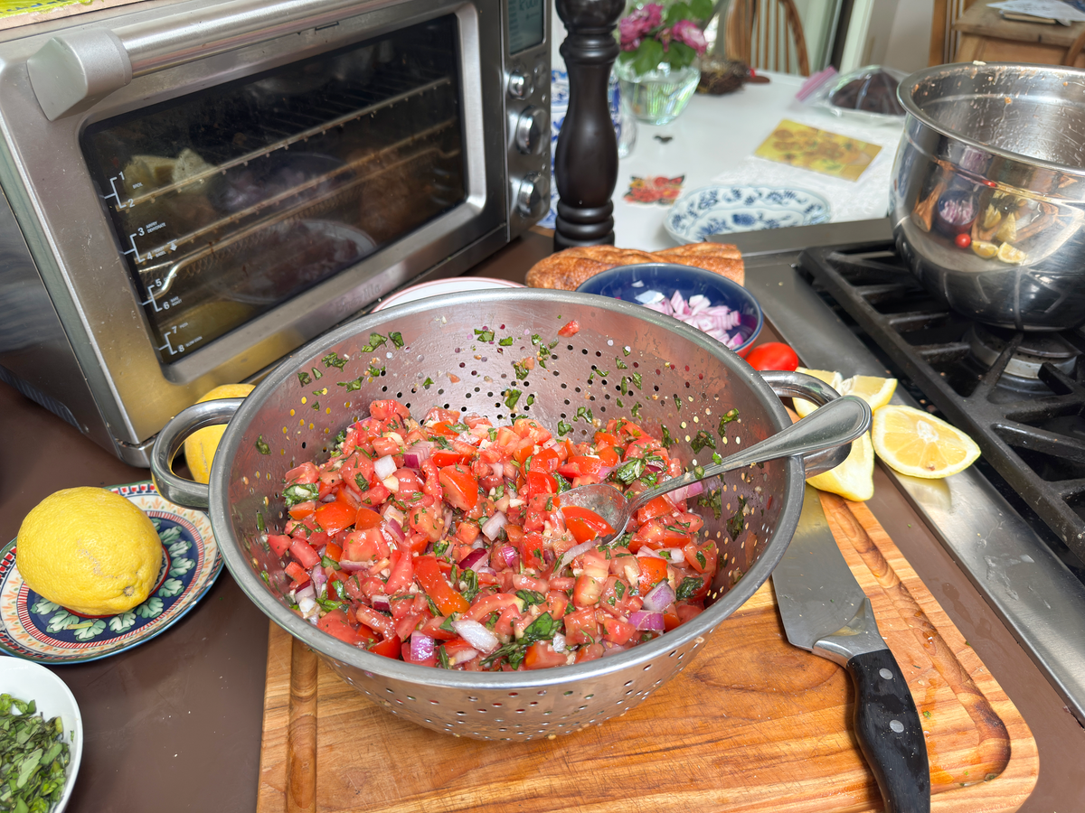 Bruschetta al pomodoro - corso di cucina