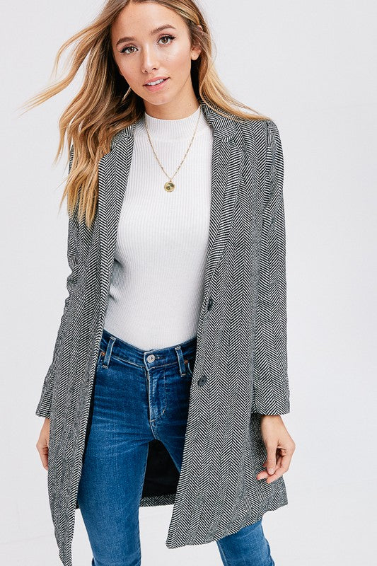 Herringbone Winter Coat